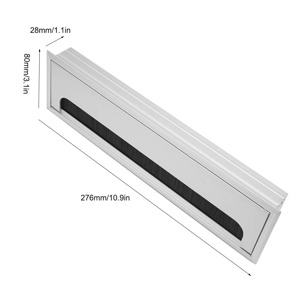 Aluminum Cable Hole Cover, Wiring Hole Cap, for Office Desk Wire Management (M, L)