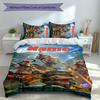 3pcs Custom Name League of Legends Jinx Set,Includes 1 Duvet Cover and 2 Pillowcases,All-season Bedroom Decor