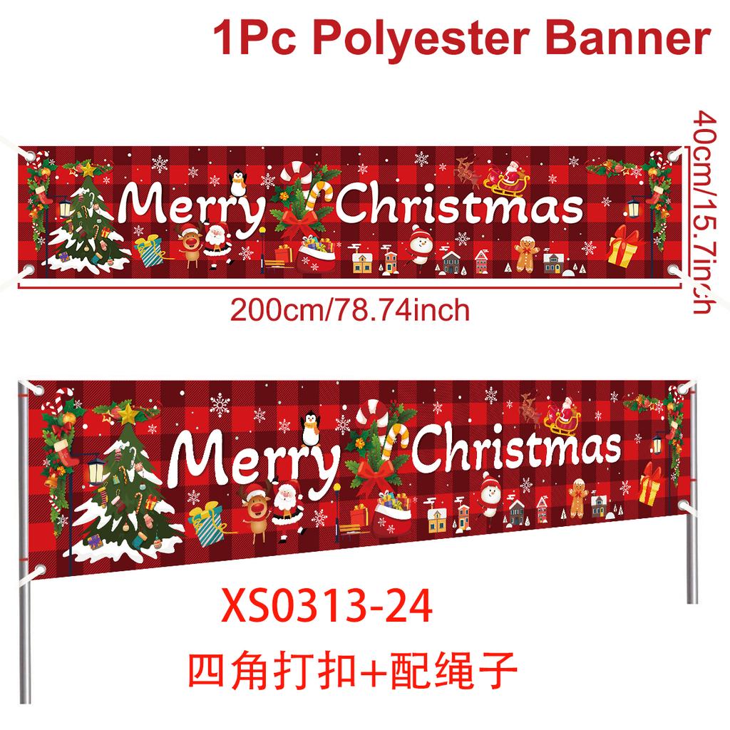 Merry Christmas Outdoor Banner Christmas Decoration for Home 2025 Xmas Ornament Navidad Natal Noel Kerst Gift Happy NewYear 2026