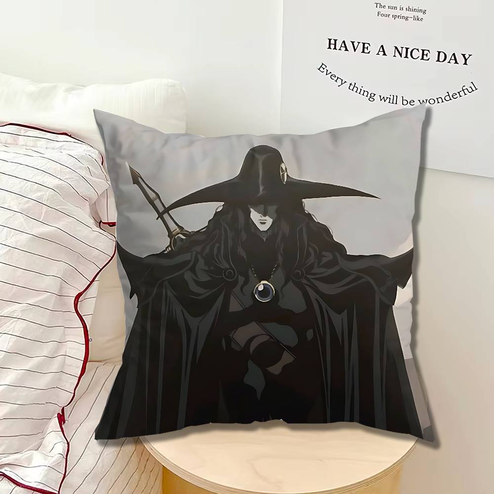 VVampire Hunter D Pillow cases Organic Linen Pillow Case DoubleSided Print Cushion Cover for Sofa Home Decor Gift