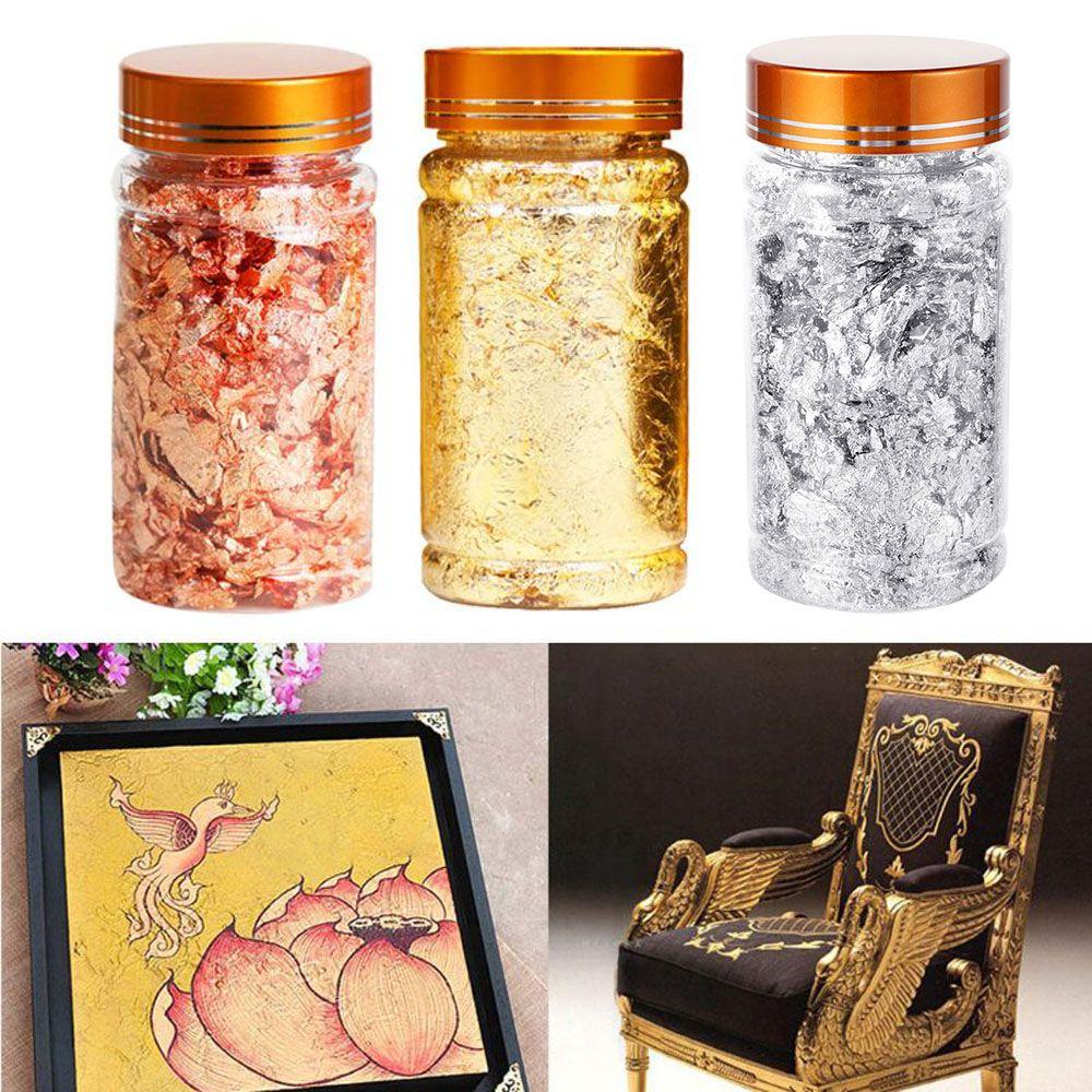 Making Tool Gilding Decor Sequins Gold Foil Filling Materials Resin Mold Fillings Gold Leaf Flake