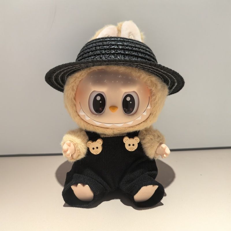 

Кукла Лабубу Игрушка Одежда Лабубу Одежда Вечеринка Детские Самодельные Аксессуары для Кукол Подарок чёрный