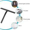 Metal Glass Squeegee Silicone Scraper Window Squeegee Cleaning Tool  Window Mirror Cleaning