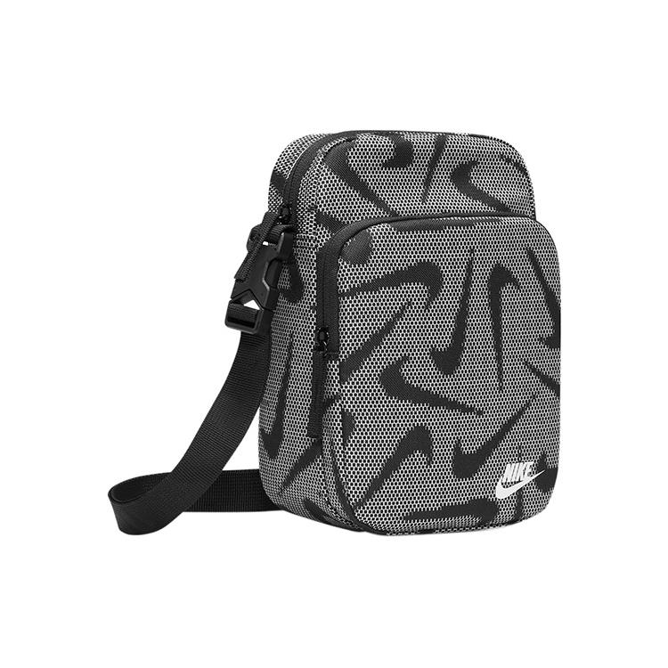 New Nike Fabric Crossbody Bag Regular Unisex Black White DQ5738-010