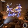 Usb Christmas Projector Light 12 Patterns Xmas Projection Lamp Flexible Gooseneck For Home Party Bedroom Decor Ambience Lighting
