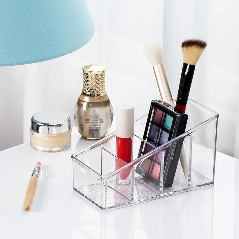 Romote Control Holder with 4 Compartments Clear Romote Holder Home Decor Kitchen Acccessories Make Up Orangizer Dropshipping