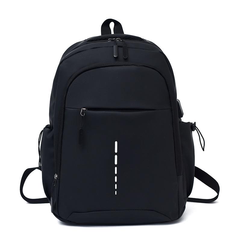 

Water-Repellent Leather Film Backpack: Dual-Shoulder, Large-Capacity, Versatile Business & College Schoolbag 42x29x12 cm чорний