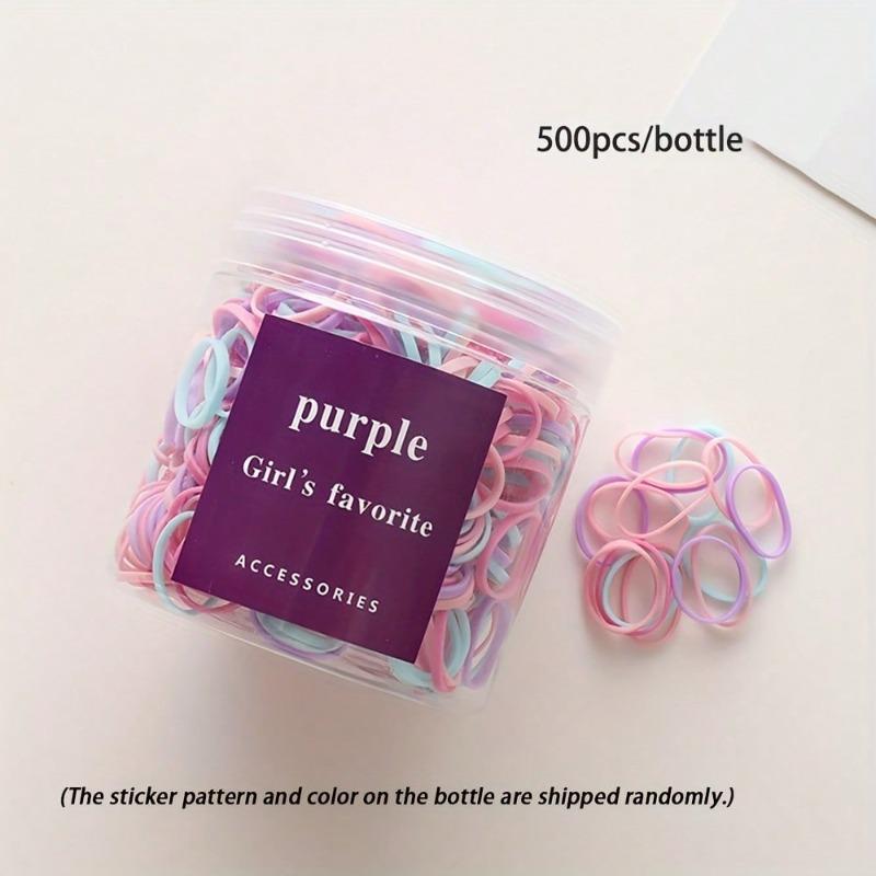 Bunte Elastische Haargummis, Niedliche Einweg Mini-Haarbänder, Vielseitige Scrunchies Für Zöpfe, Pferdeschwänze