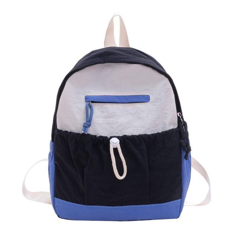 

Kids Nylon School Backpack With Contrasting Color Accents For Kindergarten Children чёрный