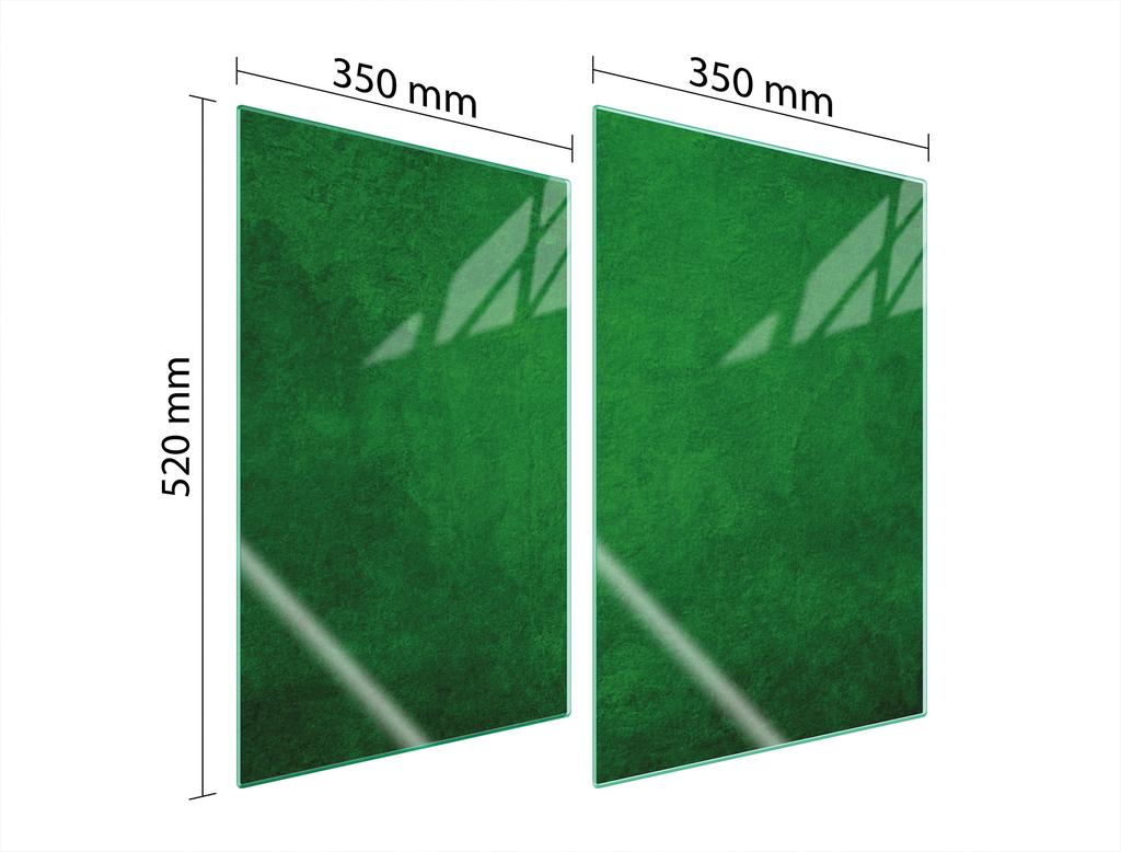 SZKLANA PŁYTA OCHRONNA DO KUCHNI 2x35x52 ZIELONA
