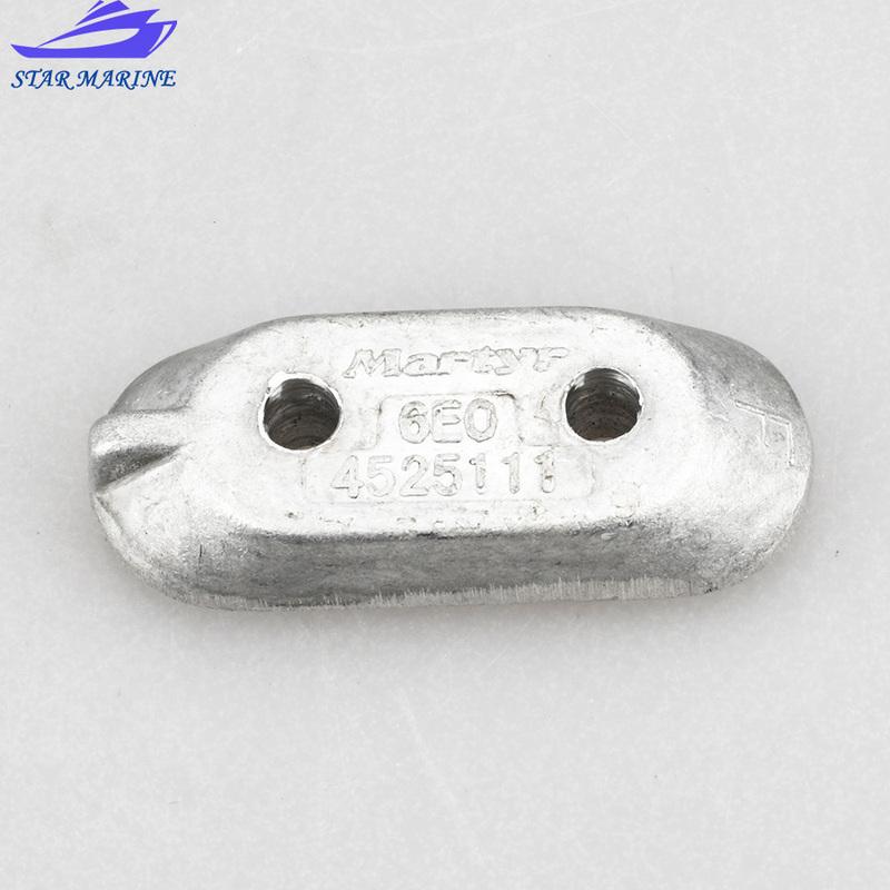 Anode 65W-45251-00 6E0-45251-11 For YAMAHA Outboard Motor 8-60HP 2 Stroke 4 Stroke Powertec Boat Engine 65W-45251