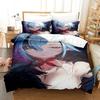 Anime Genshin Impact Arlecchino Bedding Set Duvet Cover Bed Set Quilt Cover Pillowcase Comforter king Queen Size Boys Adult