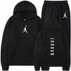 Mens Hoodie Tracksuit Set 2026 Fall Long Sleeve Sportswear Casual Outfit Gym Daily Wear
