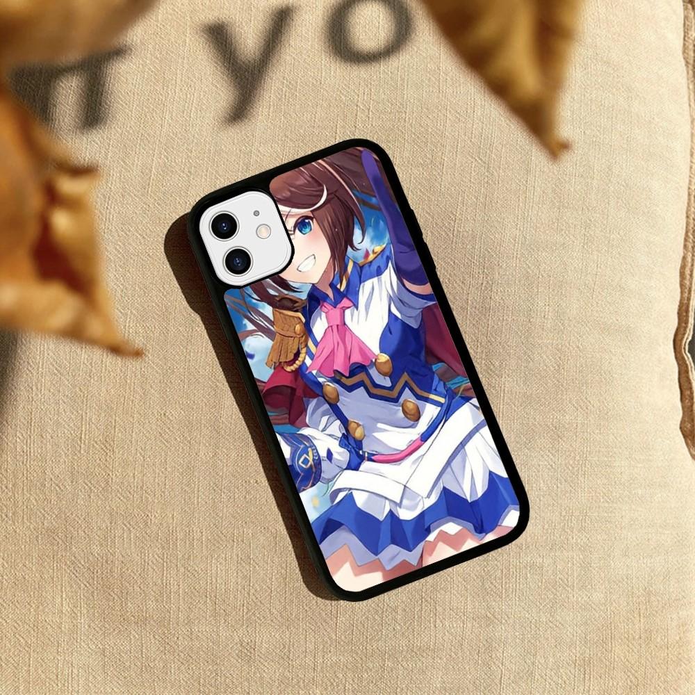 Anime Uma Musume Pretty Derby Tokai Teio Phone Case Silicone PC+TPU For For IPhone 11 12 13 14 15 16 Plus Pro Max Cover
