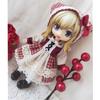 Rakulifey Obitsu 11 Clothes, Cute Dress, with Triangle Scarf, Ob11 Size Outfit, Birthday Present, 2-piece Set