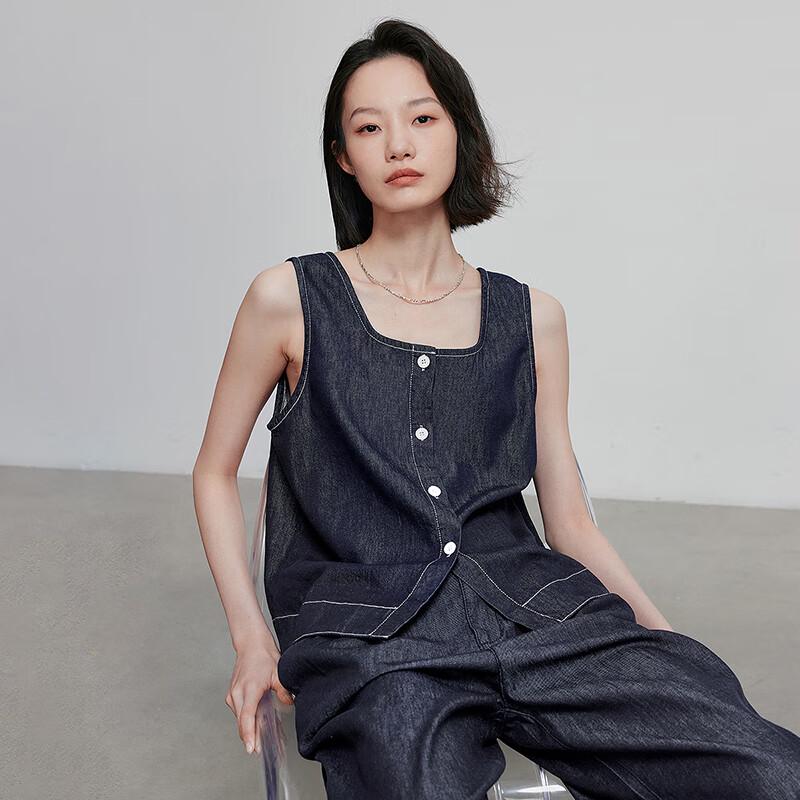 Chuyu Women's Vintage Denim Vest