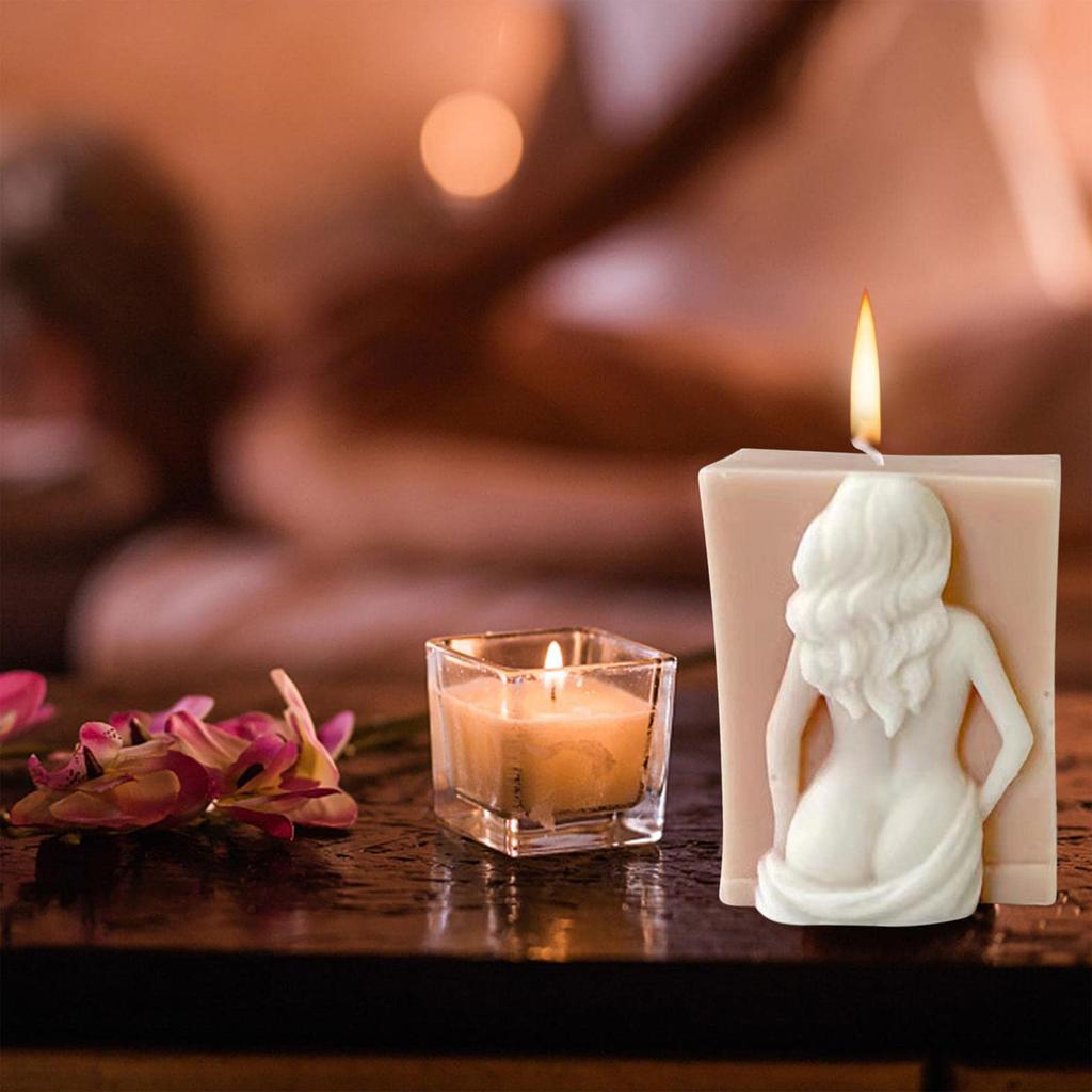 Aromatherapy Candle Diy Square Character Relief Handmade-soap Soap Candle