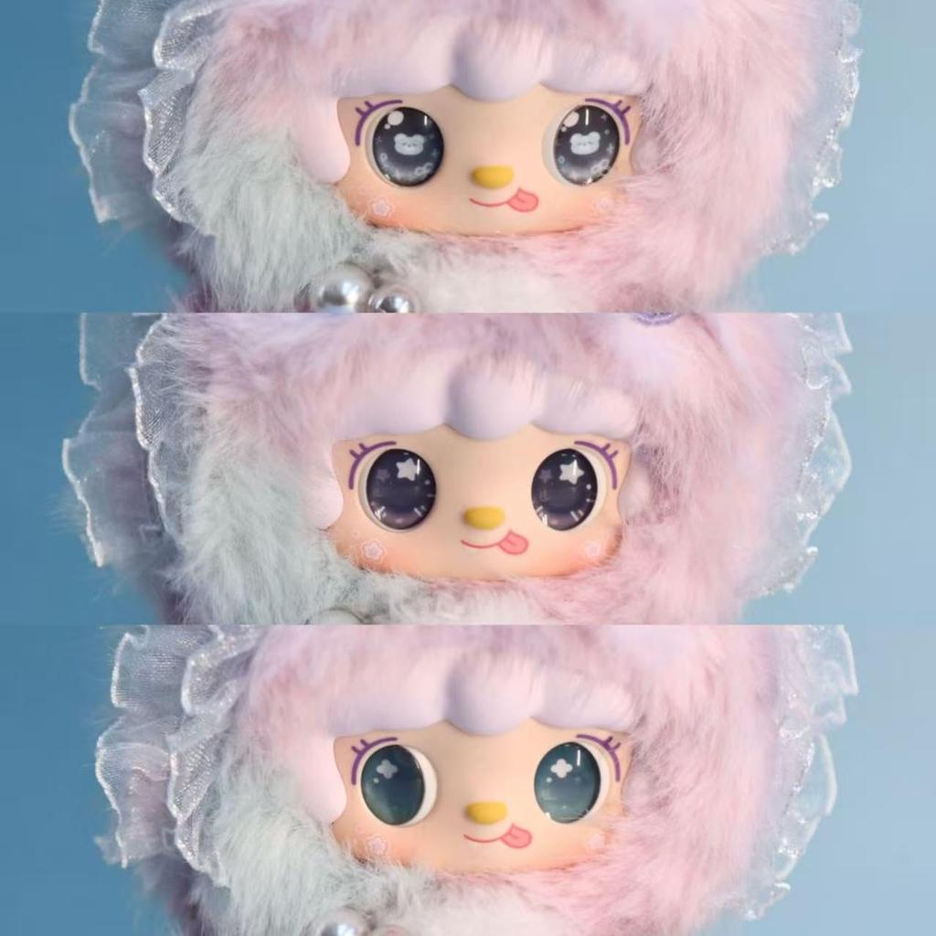 Little Bear Hibernation Plan Plush Mascot  3-type Eye Plate Structure, Gently Move To Change Expression, Fluffy Winter Design, Perfect for