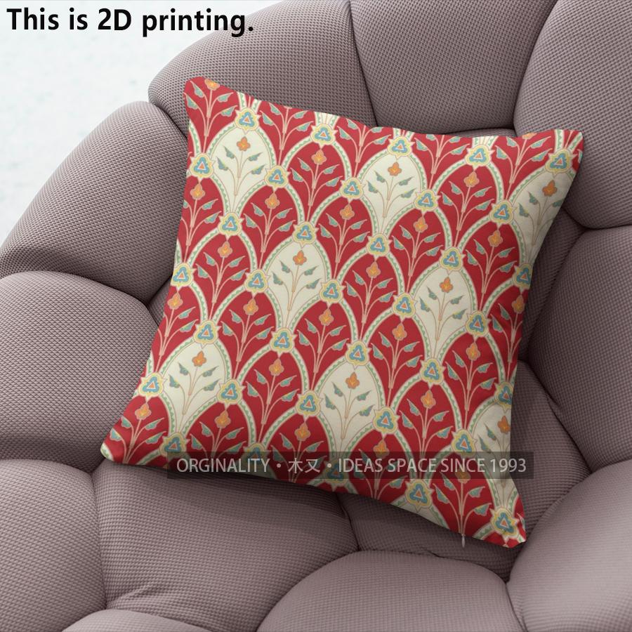 Floral Print Square Throw Pillow Covers Pattern Cushion Cover Suitable For Sofa Bedroom Car Pillow Cover