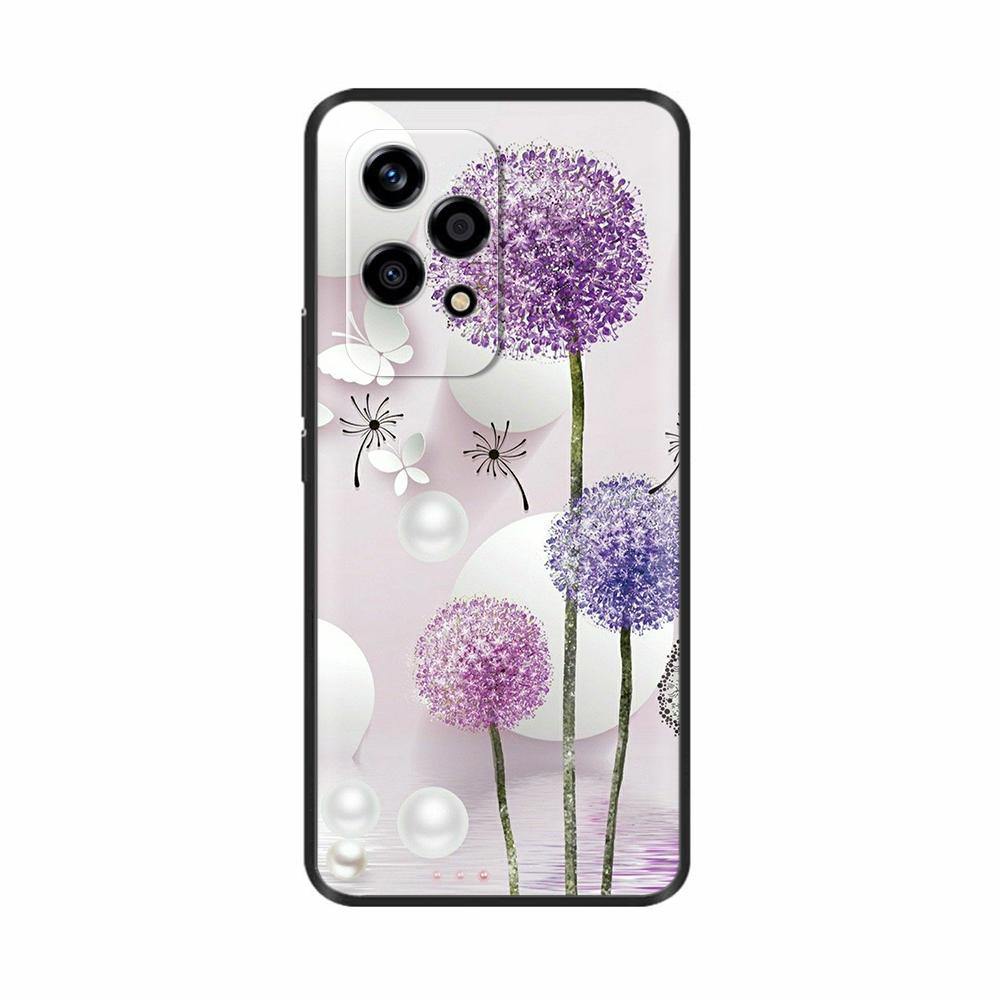 For Honor 200 Lite Case Cute Panda Flower Painted Soft Silicone Phone Cover For Honor 200 Lite 5G Cases For Honor 200Lite Covers