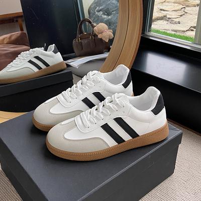 Casual matbord schoenen in grote maten lente en herfst dames nieuwe sportieve veelzijdige retro enkele schoenen student bord schoenen Duitse training s