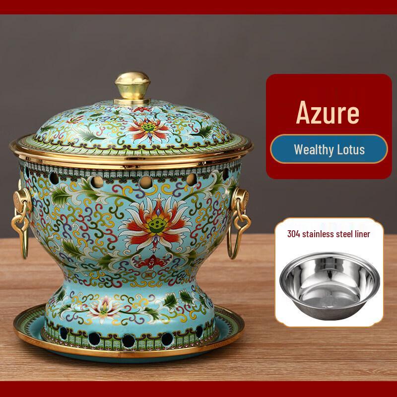 Qiwei Pure Copper Single-Person Hot Pot with Alcohol Stove