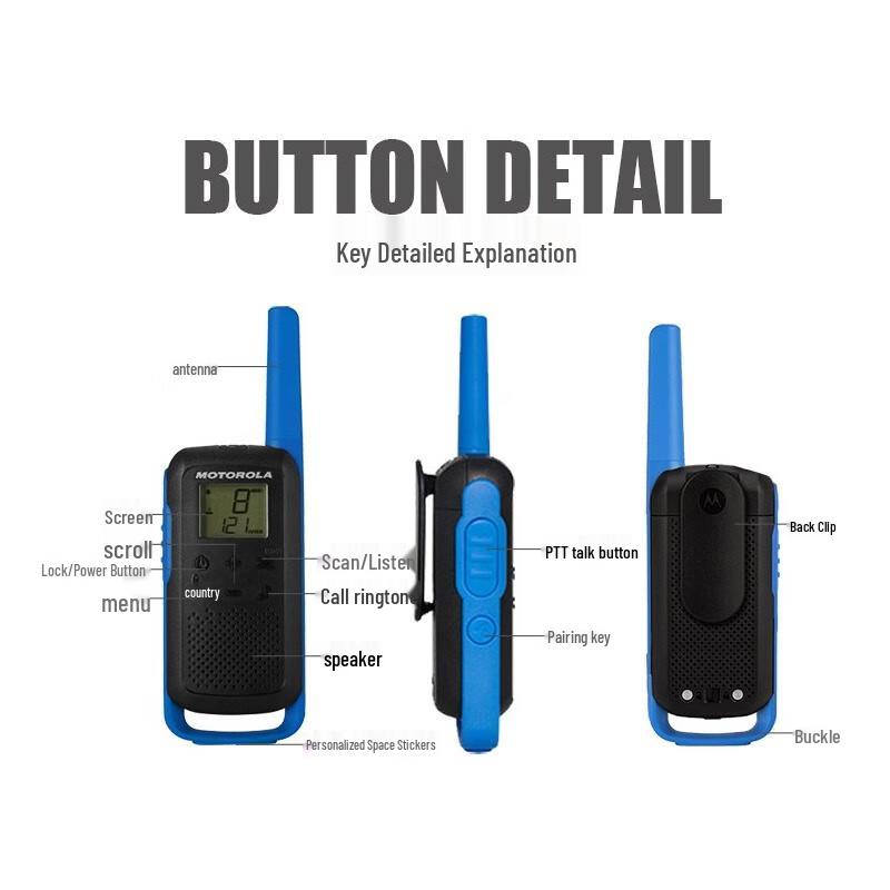 Motorola T62 License-Free Two-Way Radio (CN version)