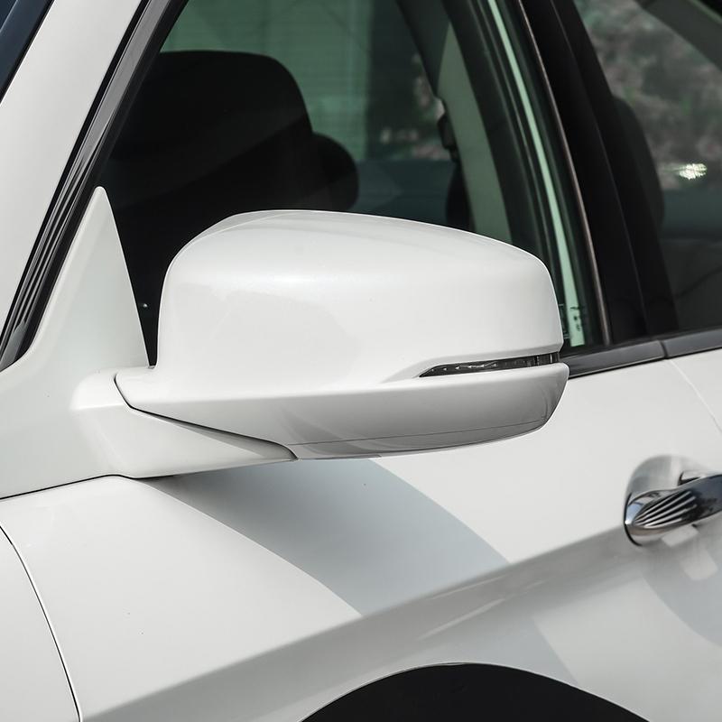 Primed White/Glossy Black Rearview Mirror Housing Cover Cap W/Turn Signal For Honda Accord 2013 2014 2015 2016 2017 US Model