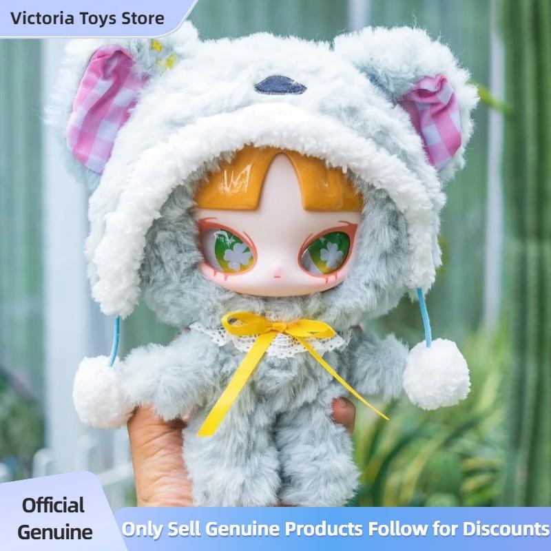 Genuine INN Spring Series Kawaii Vinyl Plush Doll Pendant Removable Hat Movable Bangs Action Figure Collectible Toy
