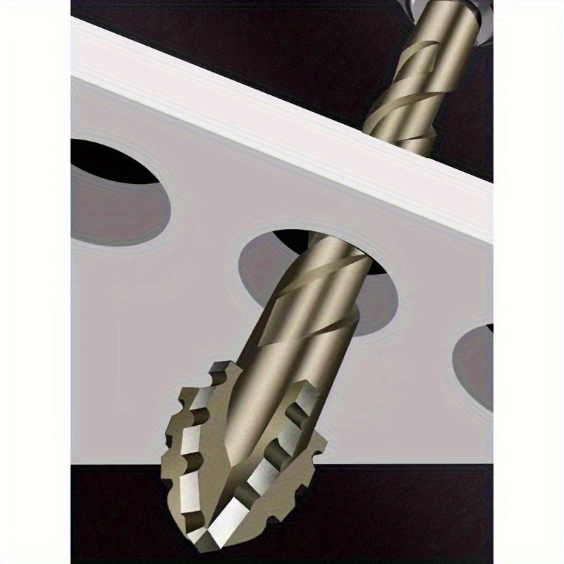 7pcs Four-blade Sawtooth Dry Eccentric Drilling Household Ceramic Glass Concrete Wet and Dry Tungsten Steel Drilling Bit.