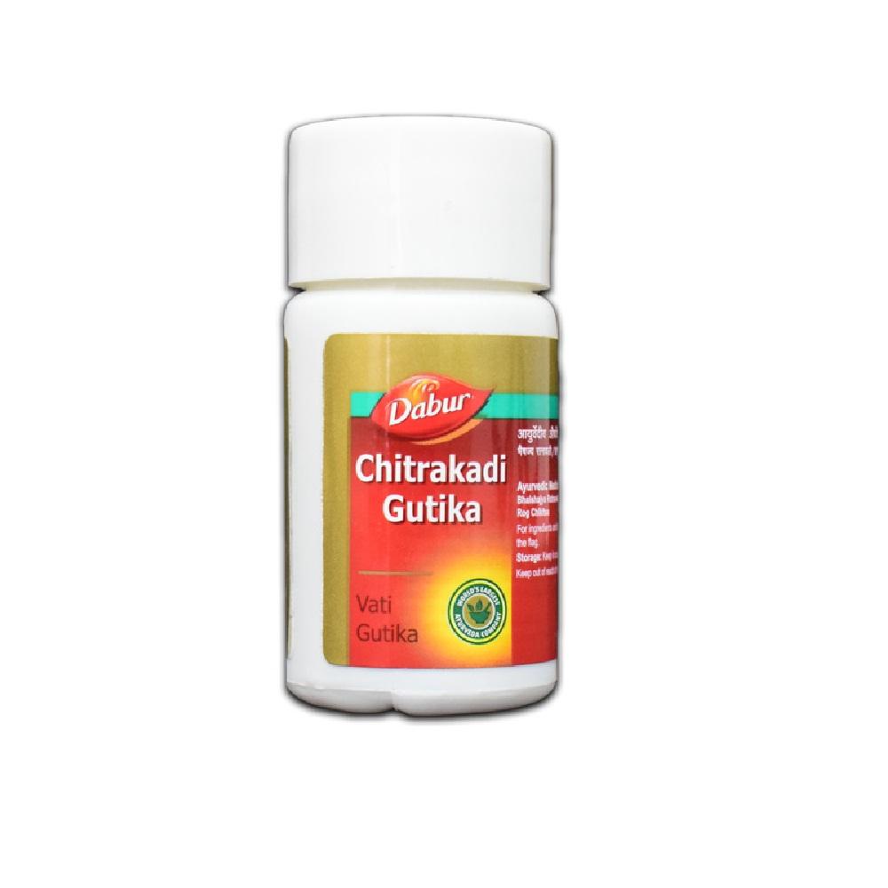 Dabur Chitrakadi Gutika 80 Tablets Powerful Ayurvedic Digestive Aid for Constipation and Indigestion