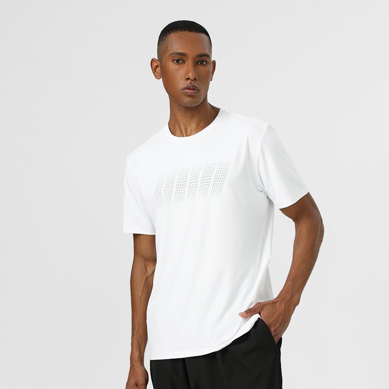 Men's Quick-Dry Stretch Crew Neck Slim Fit T-Shirt - Short Sleeve Casual Outdoor Sports Wear