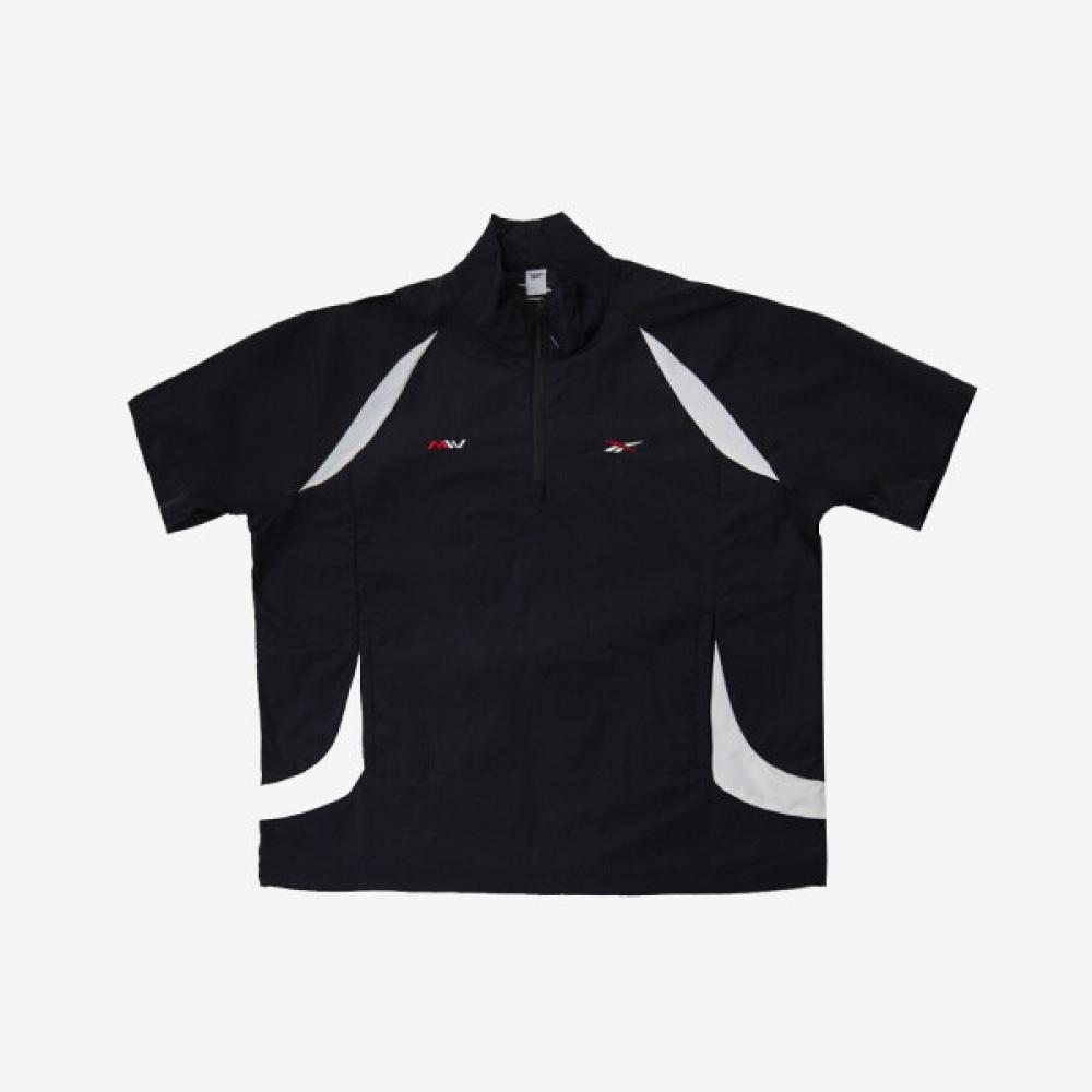 Reebok Short Sleeve Anorak   Black Reju5fa71bk men s black/4XL