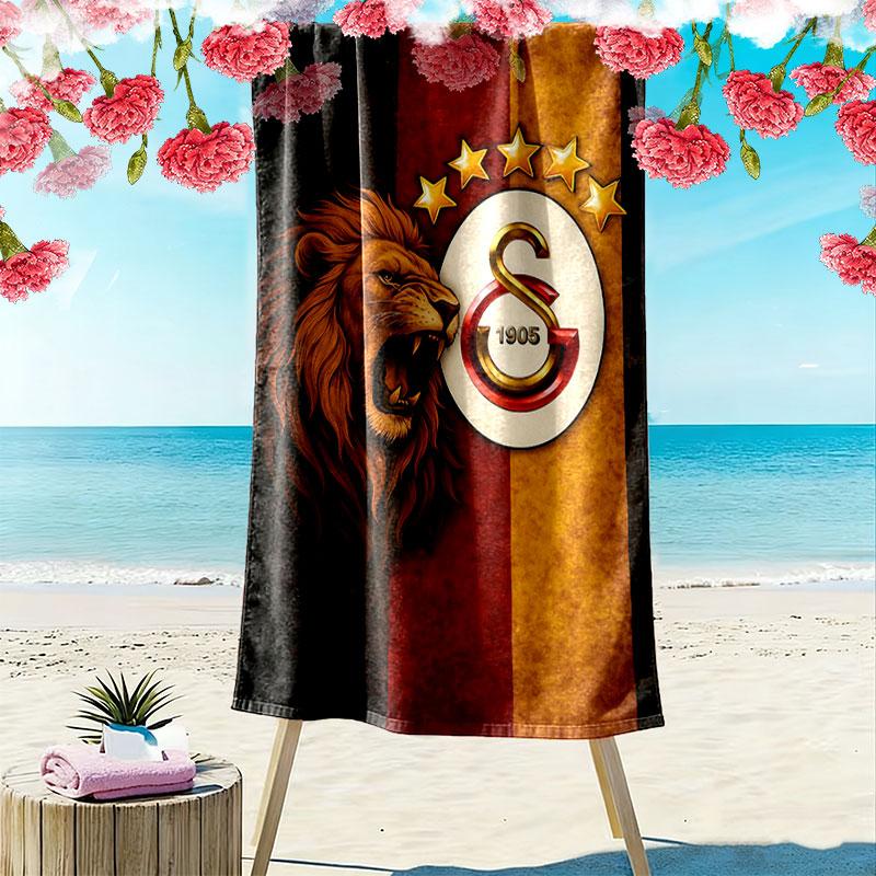 Galatasaray Dream Print Beach Towel, Large Soft Quick Dry Towel for Beach Camping Swimming