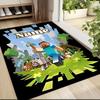 Custom Name Minecraft Adventure Quest Carpet Rug Customizable Soft Washable Anti-Slip Home Living Room Sofa Mats Personalized Rug. 0909408