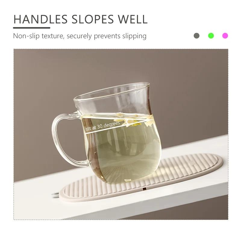 1 Stück Silikon Faltbarer Untersetzer & Topflappen - Hitzebeständig Rutschfest Rechteckiger Tisch mit Hitzebeständiger Abdeckung für Kochfeld