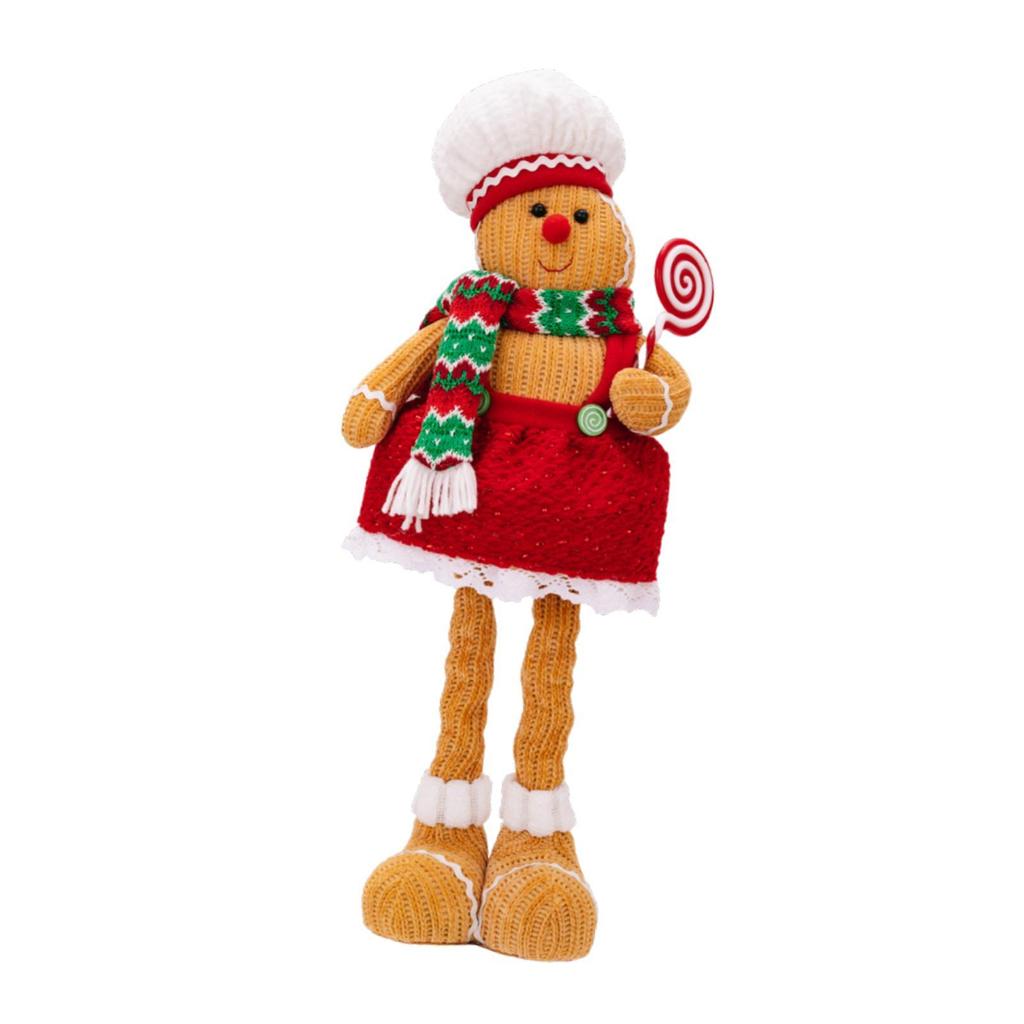 Christmas Gingerbread Doll Christmas Figure Decoration for Tabletop Festival