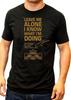 Kimi Raikkonen Leave ME Alone I Know What I'm Doing Mens Tshirt Black