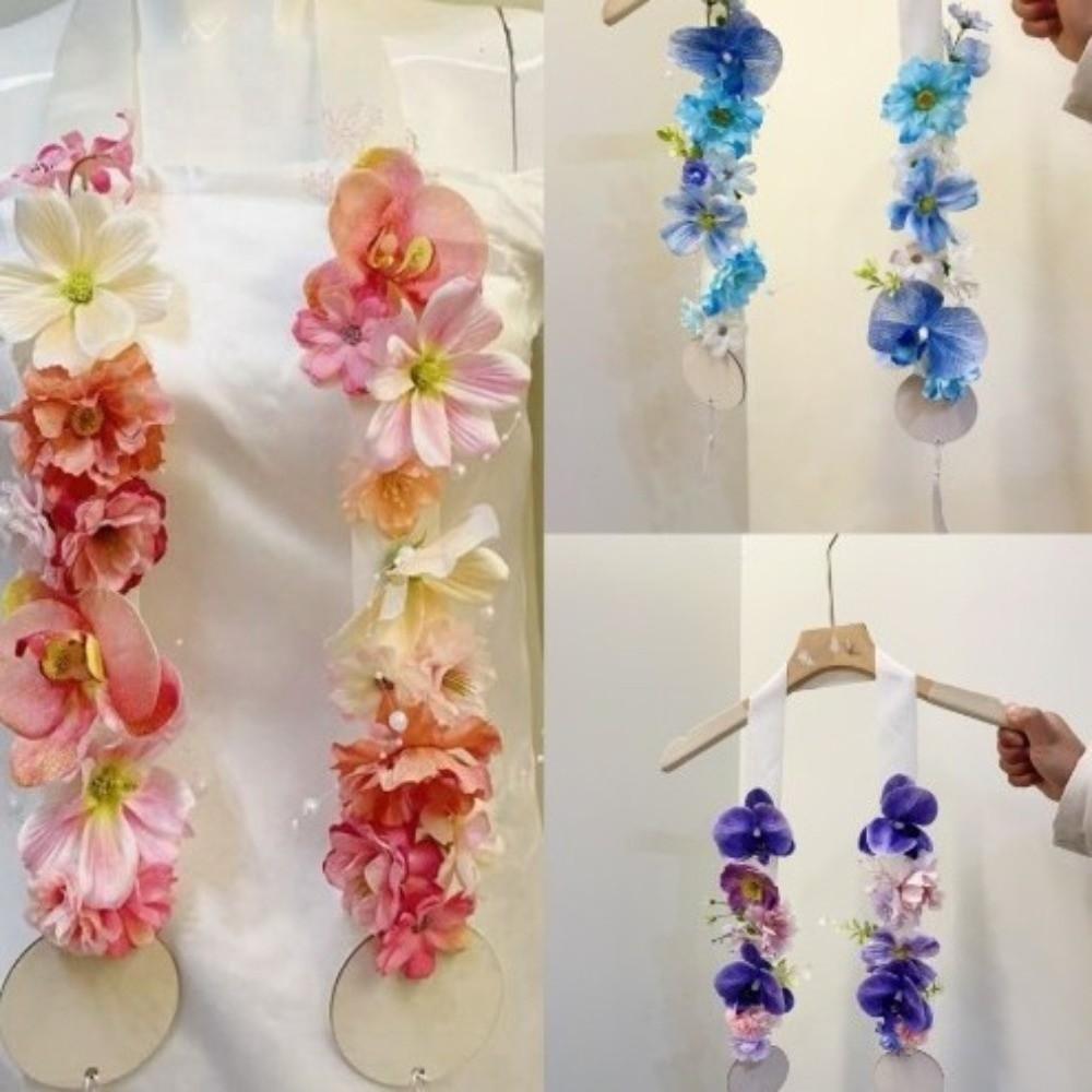 Artificial Flower Etiquette Ribbon Realistic Welcome Sash Wedding Photo Props  Wedding Ceremony