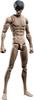 1/12 Scale Male Action Figure, 6-inch Flexible Muscular Elongated Body Figure, Miniature Human Body Series with Sculpted Head and Interchangeable Part