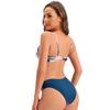 Women's Printed Bikini Sexy Strap Backless Two Piece Swimsuit