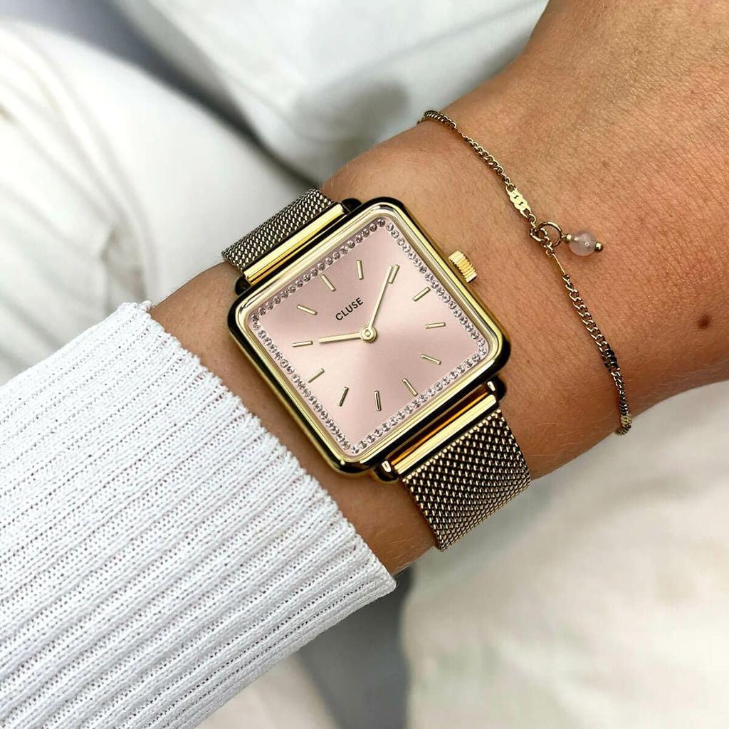 Uhr La CG10322 Gold [Cruise] Tétragone Damen