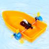 Paddle Wheel Ship Model Assembly Toy Children Educational Toy for School Science Lesson and Parent Child Activities