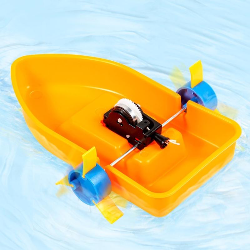 Paddle Wheel Ship Model Assembly Toy Children Educational Toy for School Science Lesson and Parent Child Activities