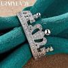 925 Sterling Silber Königin Krone Ring für Damen Mode Charm Schmuck