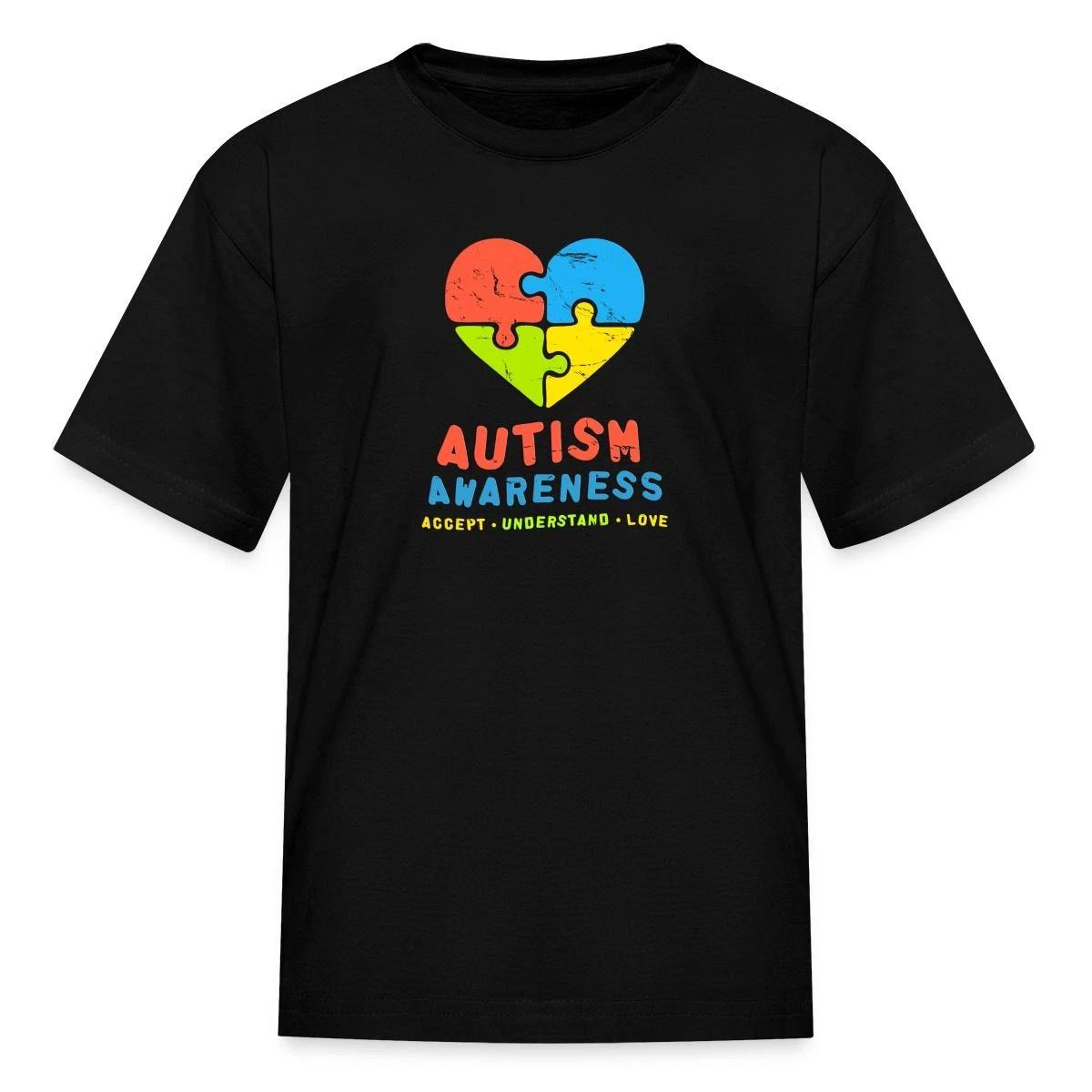 Autism Awareness Accept Understand Love Kid s T-Shirt XXL