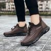 Winter Men’s Warm Snow Boots Fashion Men‘s Cotton Shoes Casual PU Leather Shoes for Men Comfortable Plush Sneakers