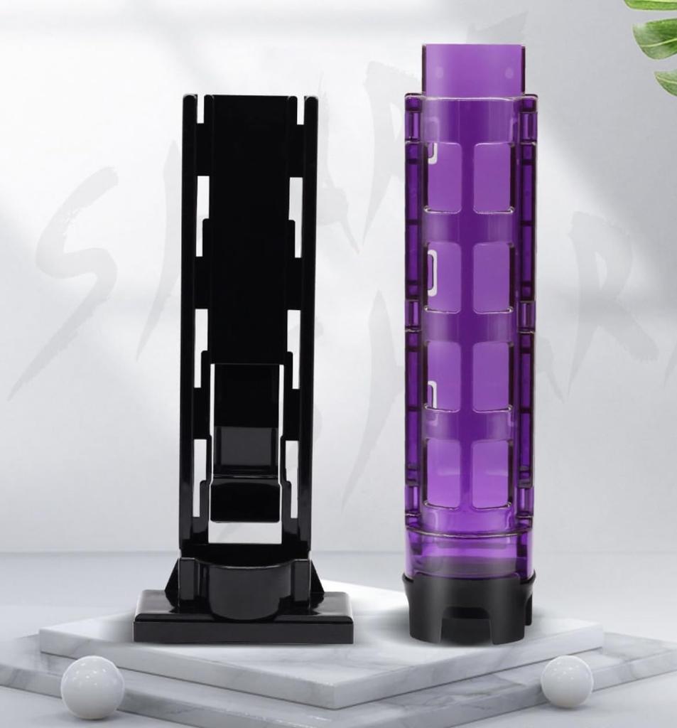 Set of 2 Rod Holders for Meiho Bucket Mouth and Daiwa Tackle Boxes, Compatible with Rod Stands and Fishing Rods (Purple)