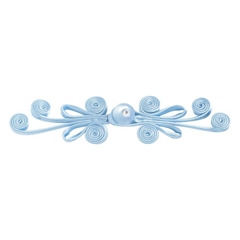 5 Pair New Chinese Hanfu Plate Button Jade Bead Four Wel Butterfly Button Chinese Style Hand Woven Button Qipao Decorative