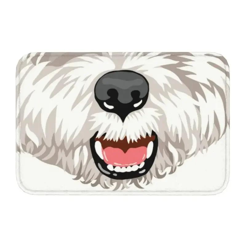 Cute West Highland White Terrier Dog Front Door Mat Anti-Slip Outdoor Absorbent Westie Puppy Doormat Garden Entrance Rug Carpe